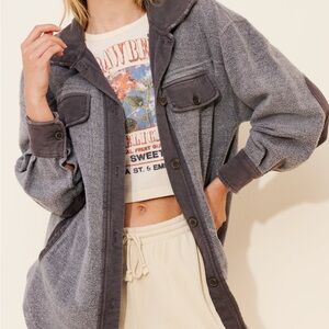 Free People Ruby oversized shirt jacket